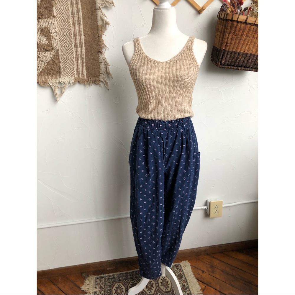 🌻Vintage Paquette navy blue pants